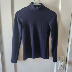 Uniqlo Extra Warm Fleece Turtleneck Navy XS
